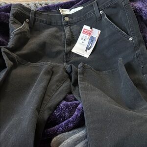 Signature by Levi Strauss Dark Gray Slim Carpenter Jeans